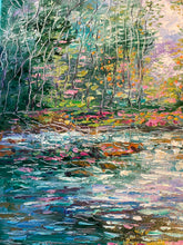 Load image into Gallery viewer, California  summer sunny stream  -11 x 14 x 3/4 )
