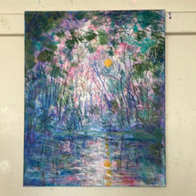 Load image into Gallery viewer, River banks after the rain  - on stretched canvas)