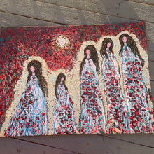 Load image into Gallery viewer, In Stock  - 2/15 x1 Large 30 x40 Angels in heavens sunlight - with gold leaf