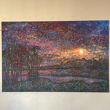 Load image into Gallery viewer, Sunset off our deck -lk don Pedro   - 36 x 24 x 1