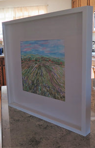 Watercolor painting- Napa Vineyards - 20 x 20 framed
