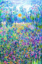 Load image into Gallery viewer, Sunny meadow Flowers - oil painting 36 x 24