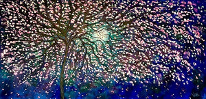 Blue moon cherry tree