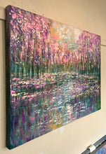 Load image into Gallery viewer, Springtime cherry blossom lake 30 x 40 x 1.5