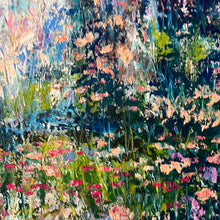 Load image into Gallery viewer, original abstractl oil painting  - Yosemite spring and wildflowers - free shipping
